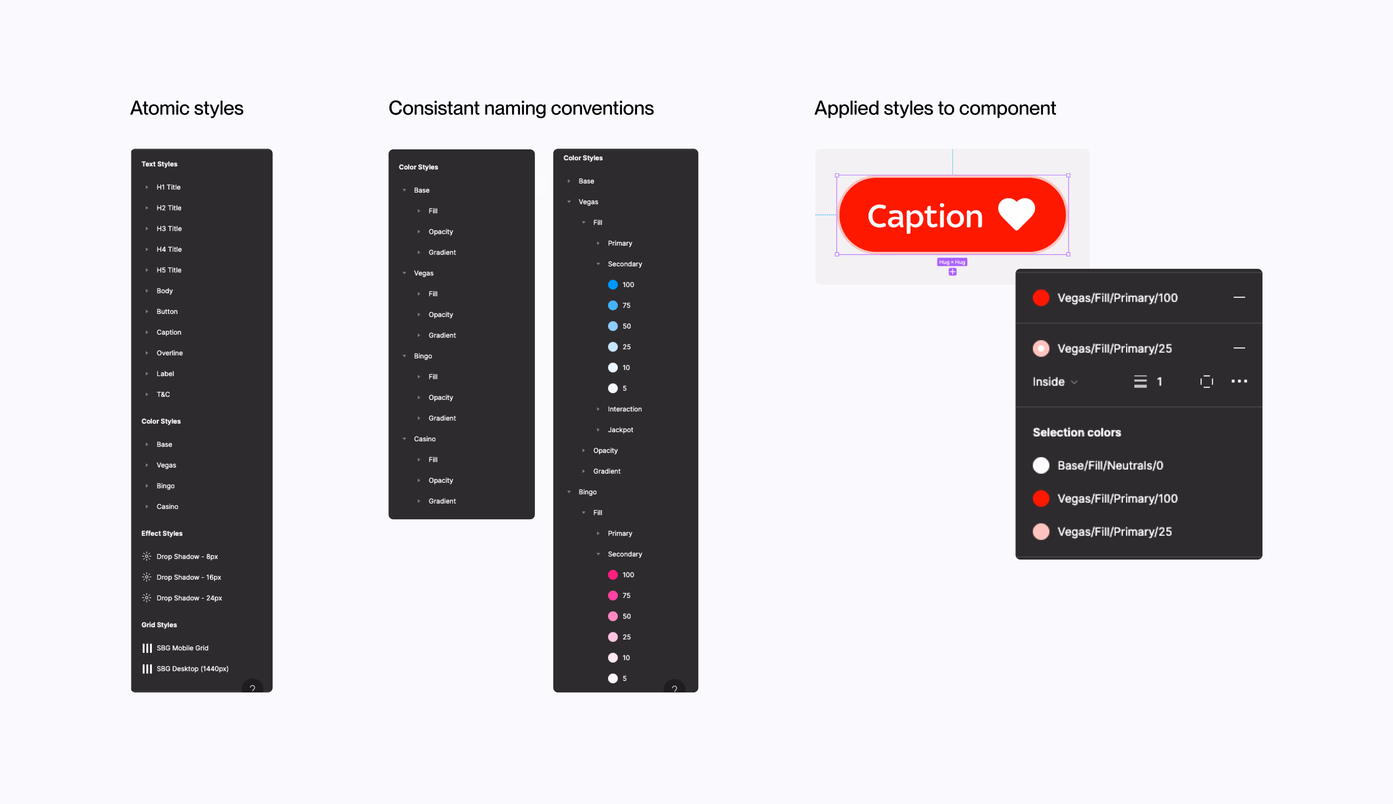 Atomic styles and naming conventions