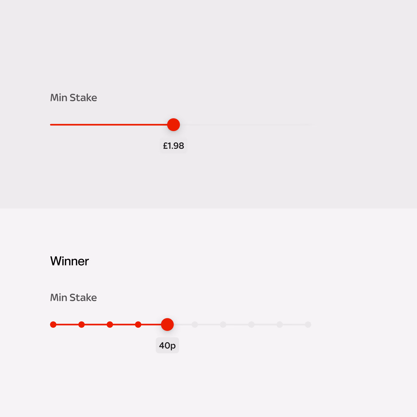 Example of details being tested — slider